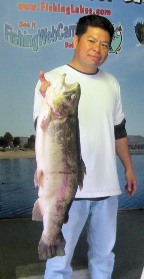 Steve Tran – Roland Heights – 18 pound trout !!
