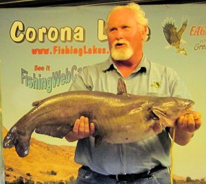 Mike Bradshaw of Corona - caught and released this 19 pound catfish