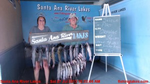 Art & Shiela Harvey of Orange strike again, this time they weighed in 28 catfish for a total of 56 pounds at SARL