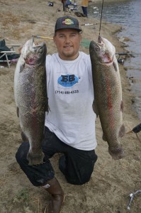 Kory Allen with 2 big trout - SARL