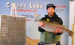 Hampen of Moreno Valley caught a 10 pound 10 ounce trout - Corona Lake