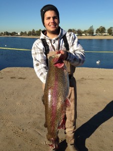 blake brewart 14 lb 9 oz trout - SARL