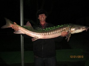 Richard Vincent - 28.4 sturgeon - Corona Lake pic 2