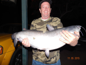 John Cargy of Garden Grove caught and released a 19 pound catfish using mackerel in the Big Lake and released the big cat in the Catfish Lake- web