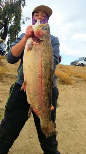 George Tebelekian of L.A. caught a 20 pound trout using PowerBait at the Pump House