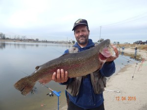 Jose Barba of Anaheim caught a 12 pound 4 ounce trout