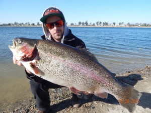 Nate Rautio of Huntington Beach caught a 12 pound 9 ounce trout