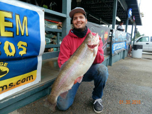 Blake Brewart of Pacific Palisades caught a 11 pound 8 ounce trout