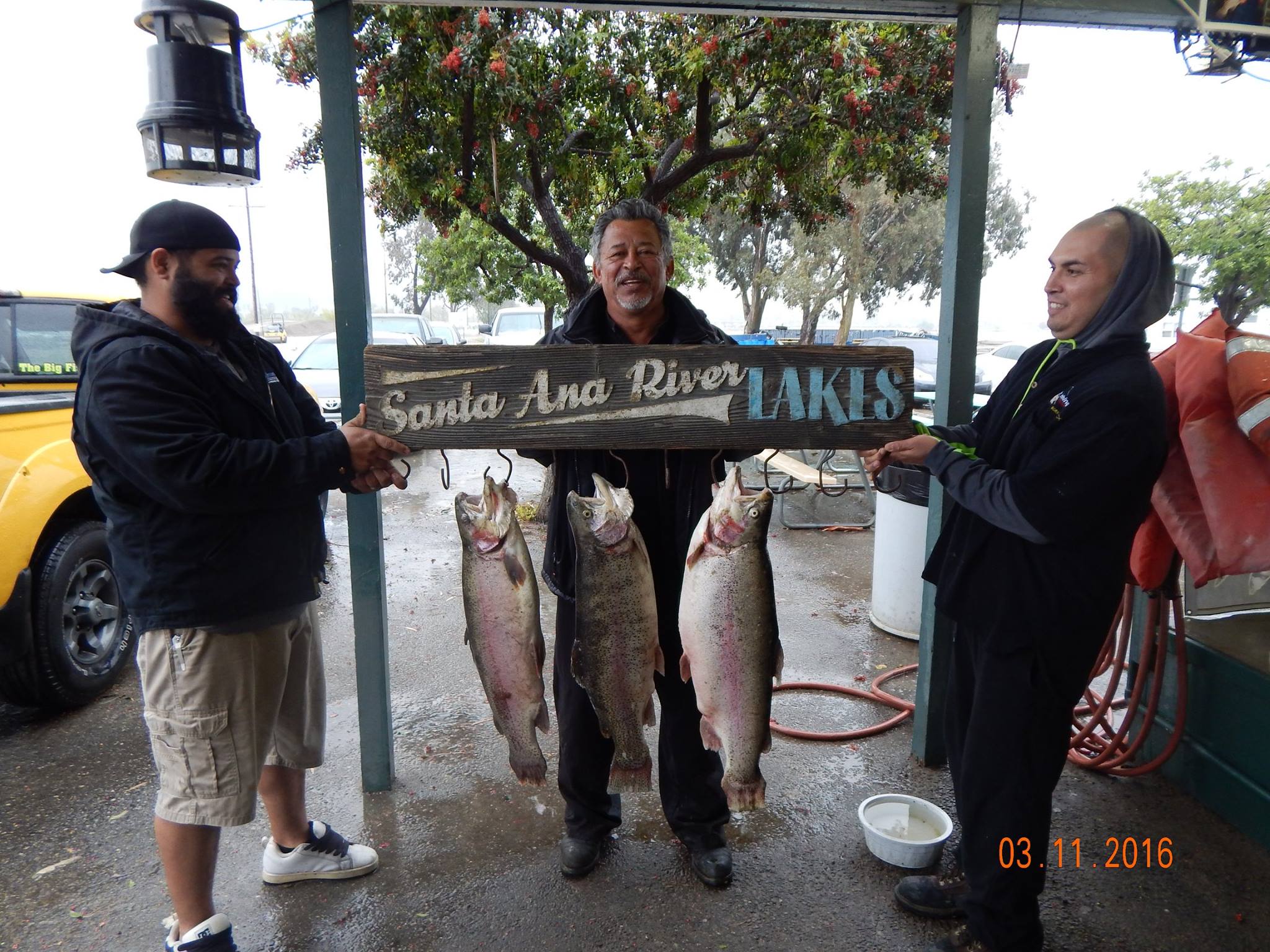 BERNARD WITH HIS 3 MONSTERS