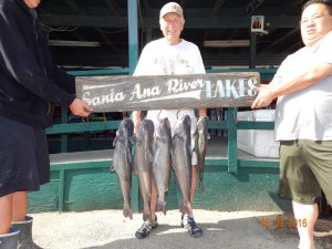 Morris Sutliff of Garden Grove caught 5 big catfish totaling 42 pounds