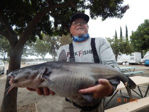 Kevin Kaiser with 15 pound catfish